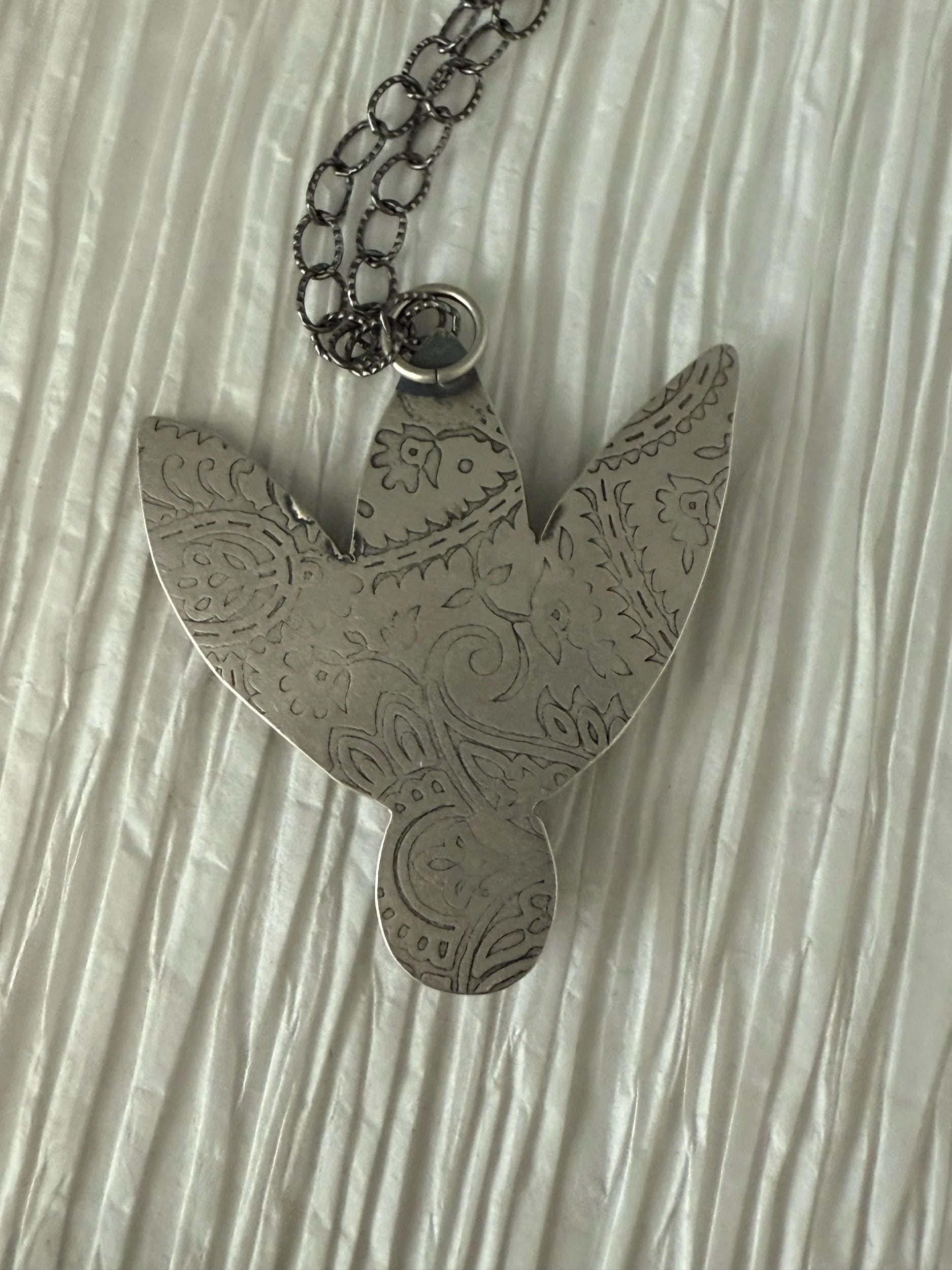 Pink Tourmaline Leaf Necklace