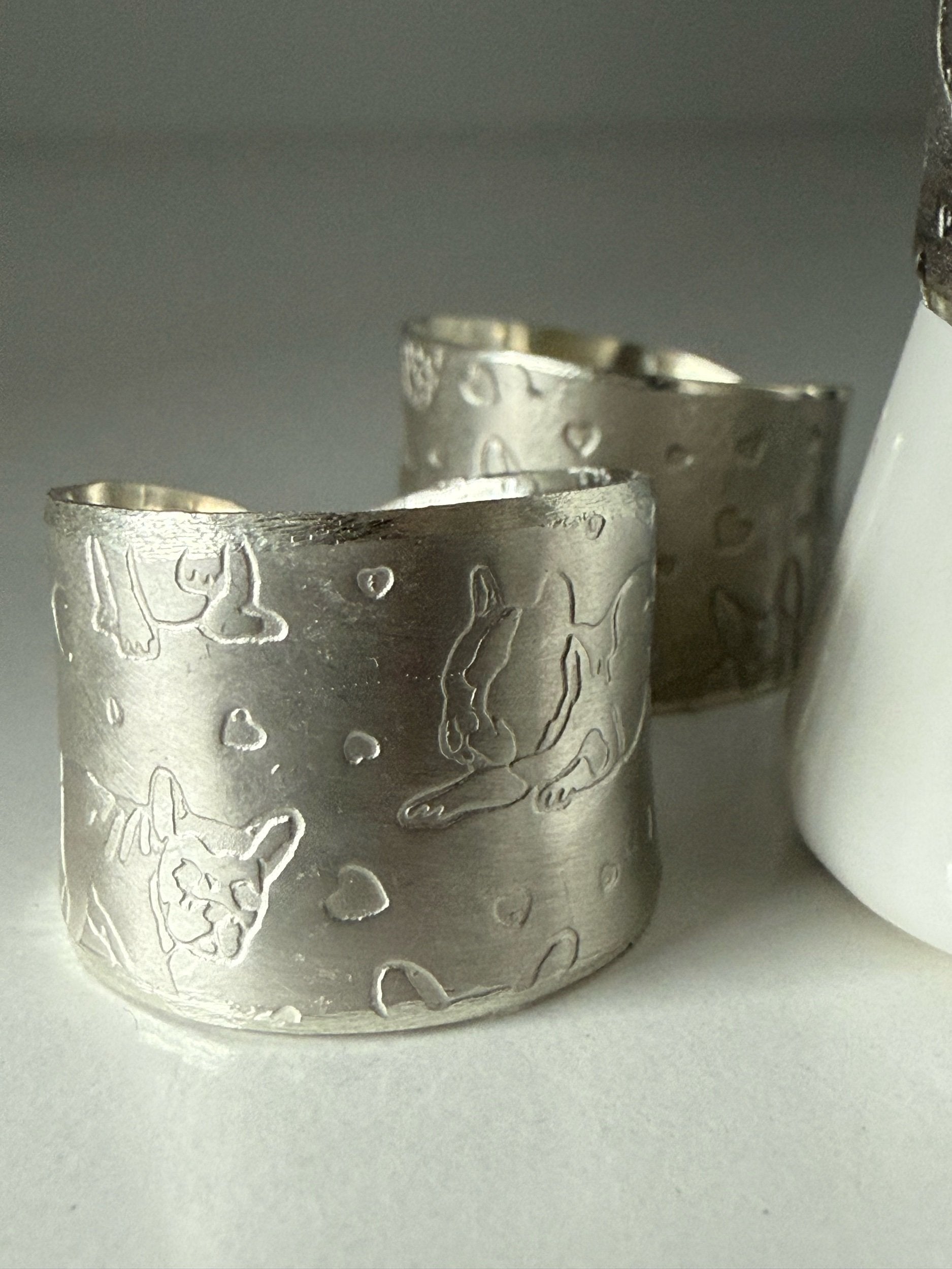 Silver Frenchie Ring