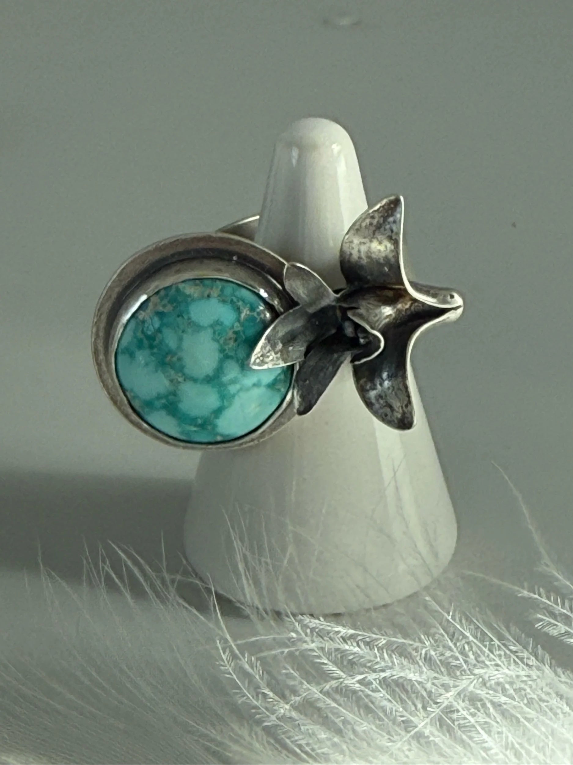 Whitewater Turquoise Flower Ring