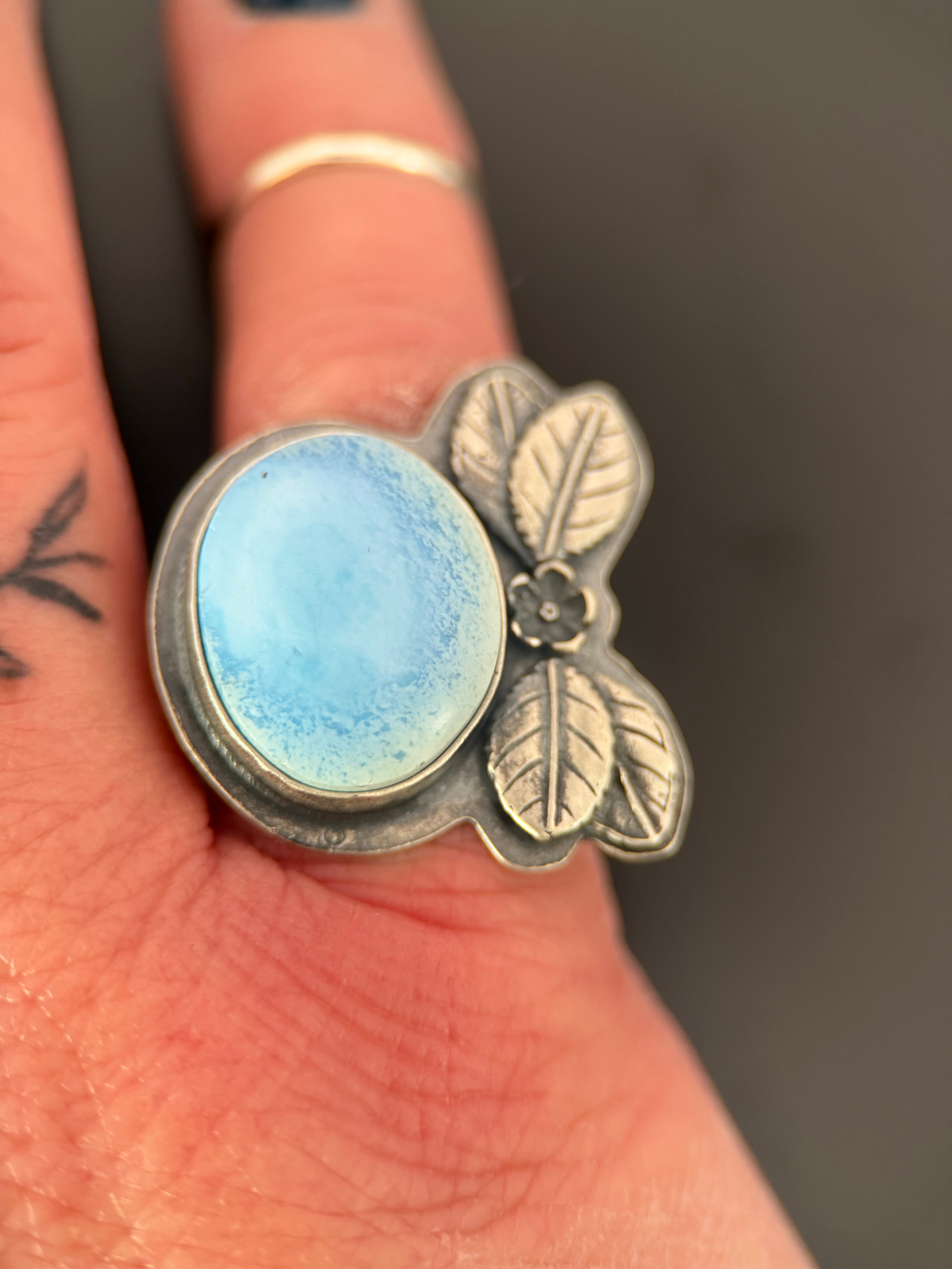 Golden Hills/Kazakhstan Turquoise Flower Ring
