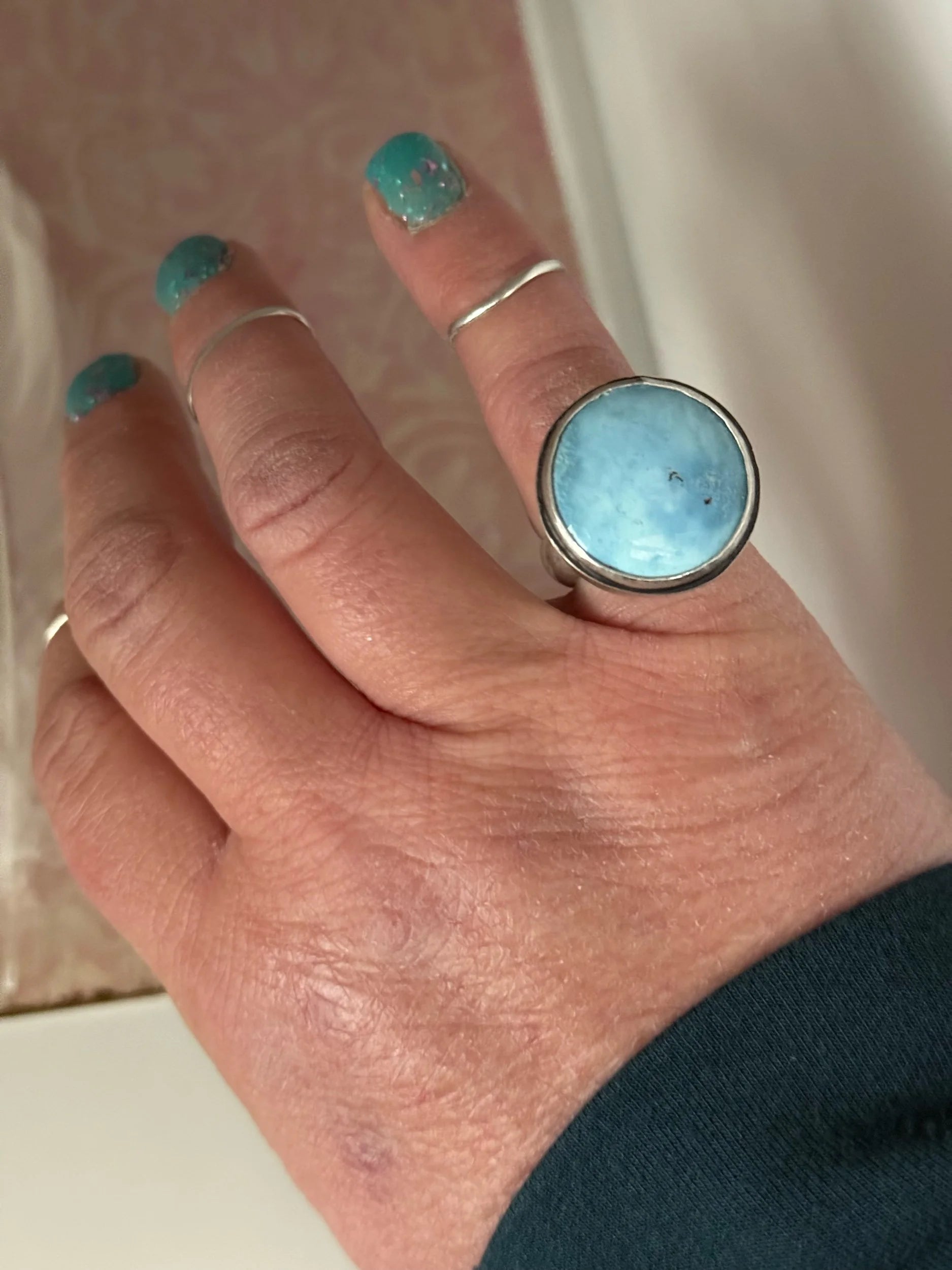 Golden Hills Turquoise Poison Ring