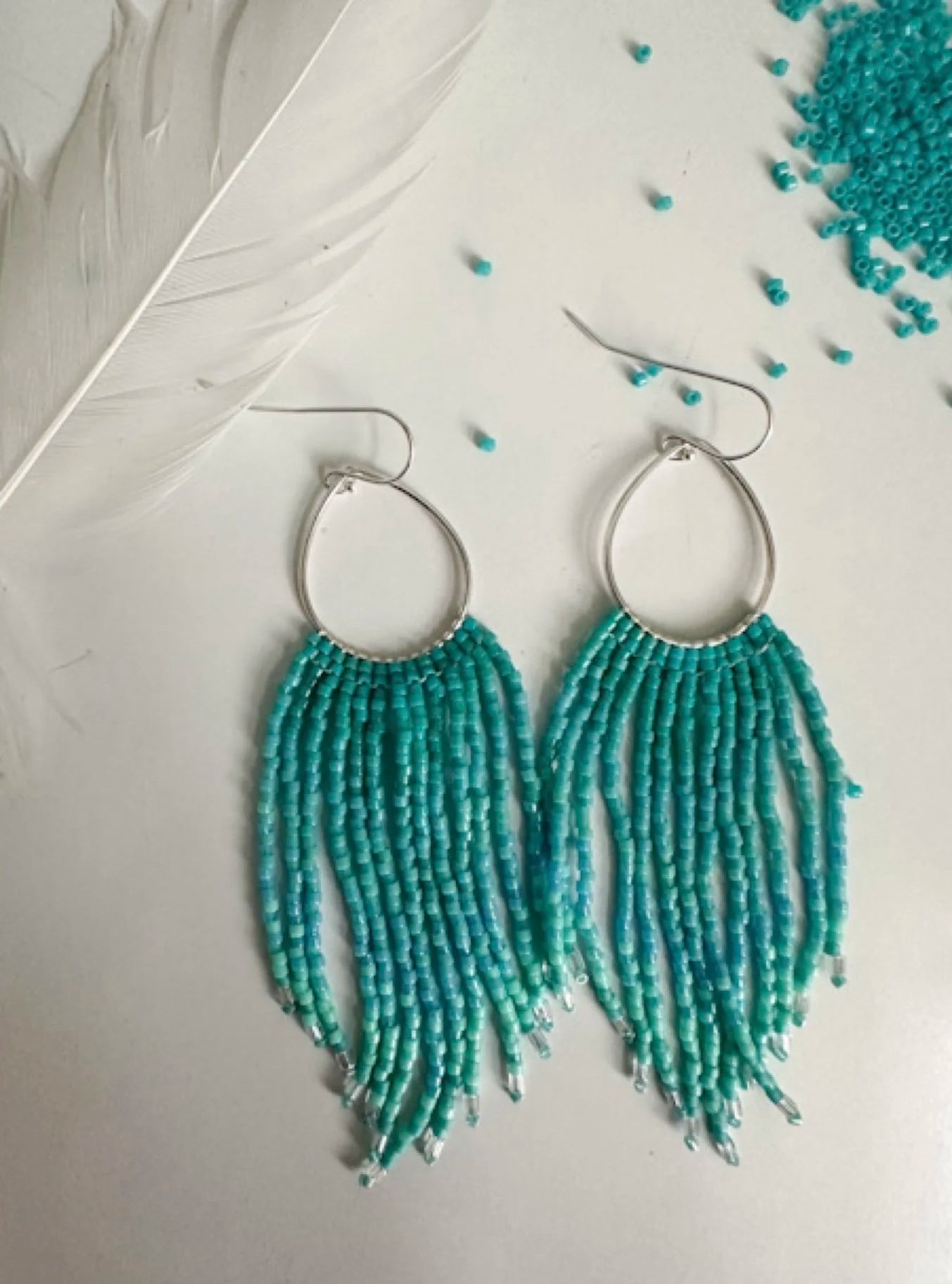 Turquoise Fringe Earrings