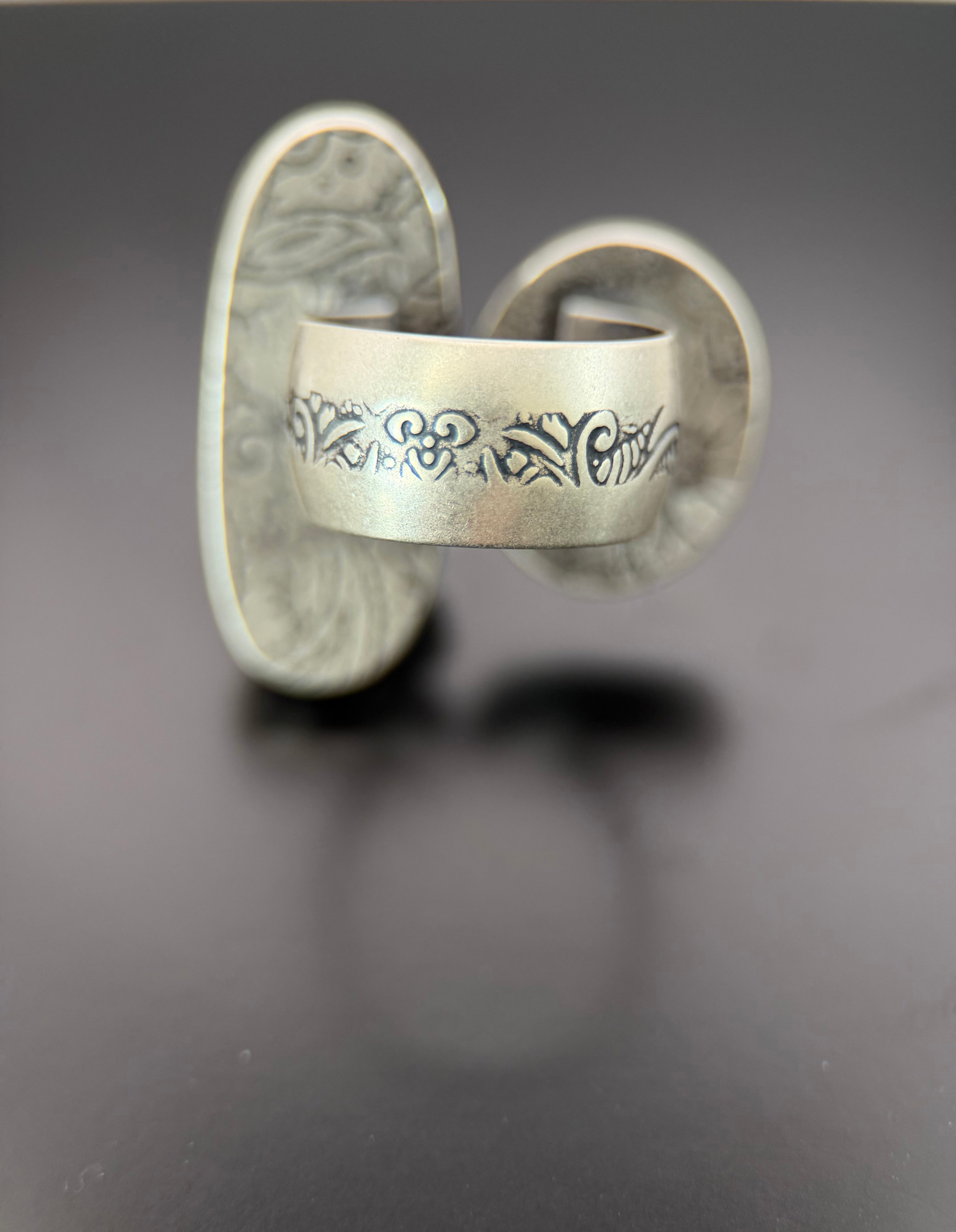 Moon River and #8 Turquoise Open Concept Ring