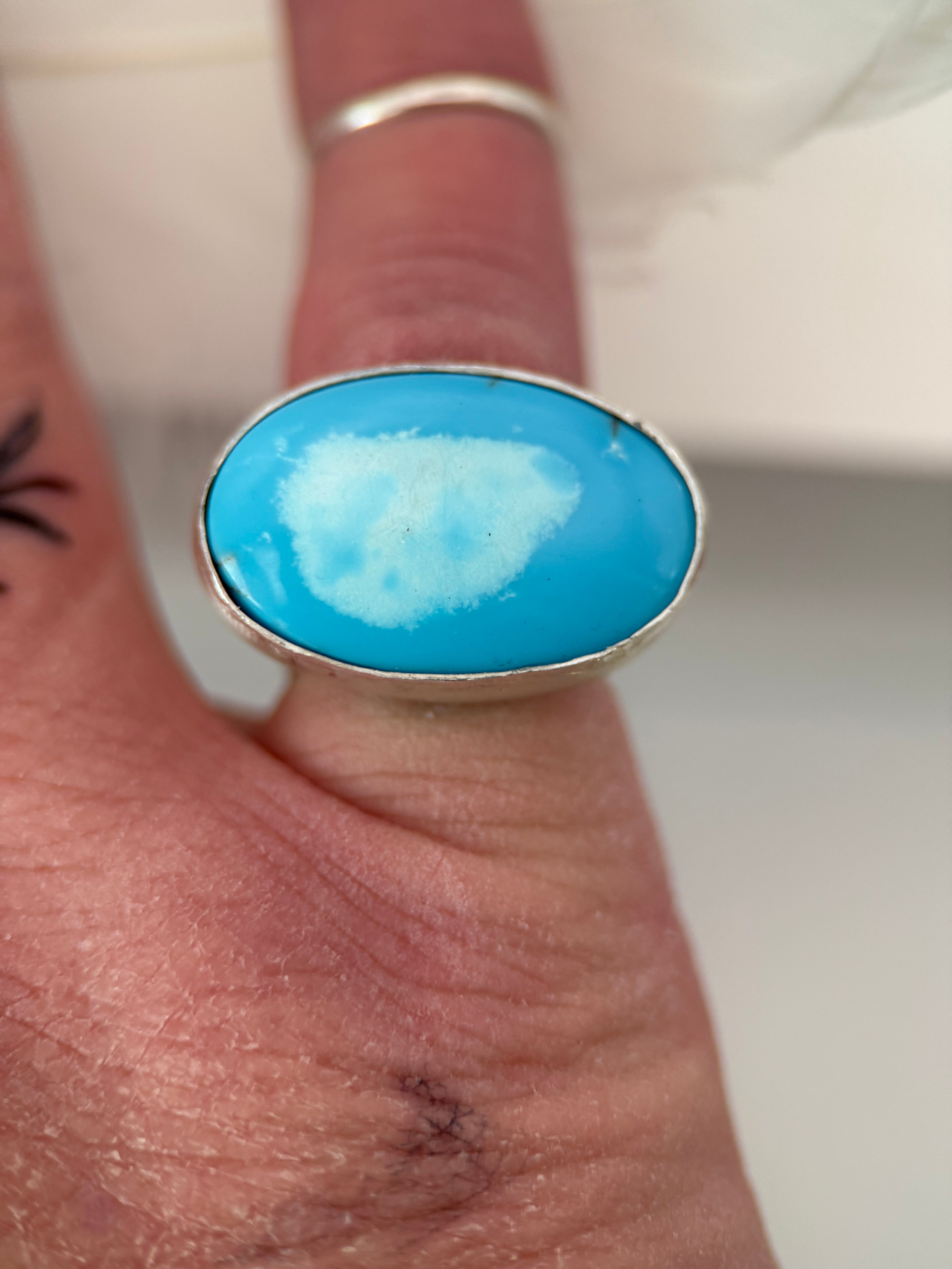 Egyptian Turquoise Silver Ring