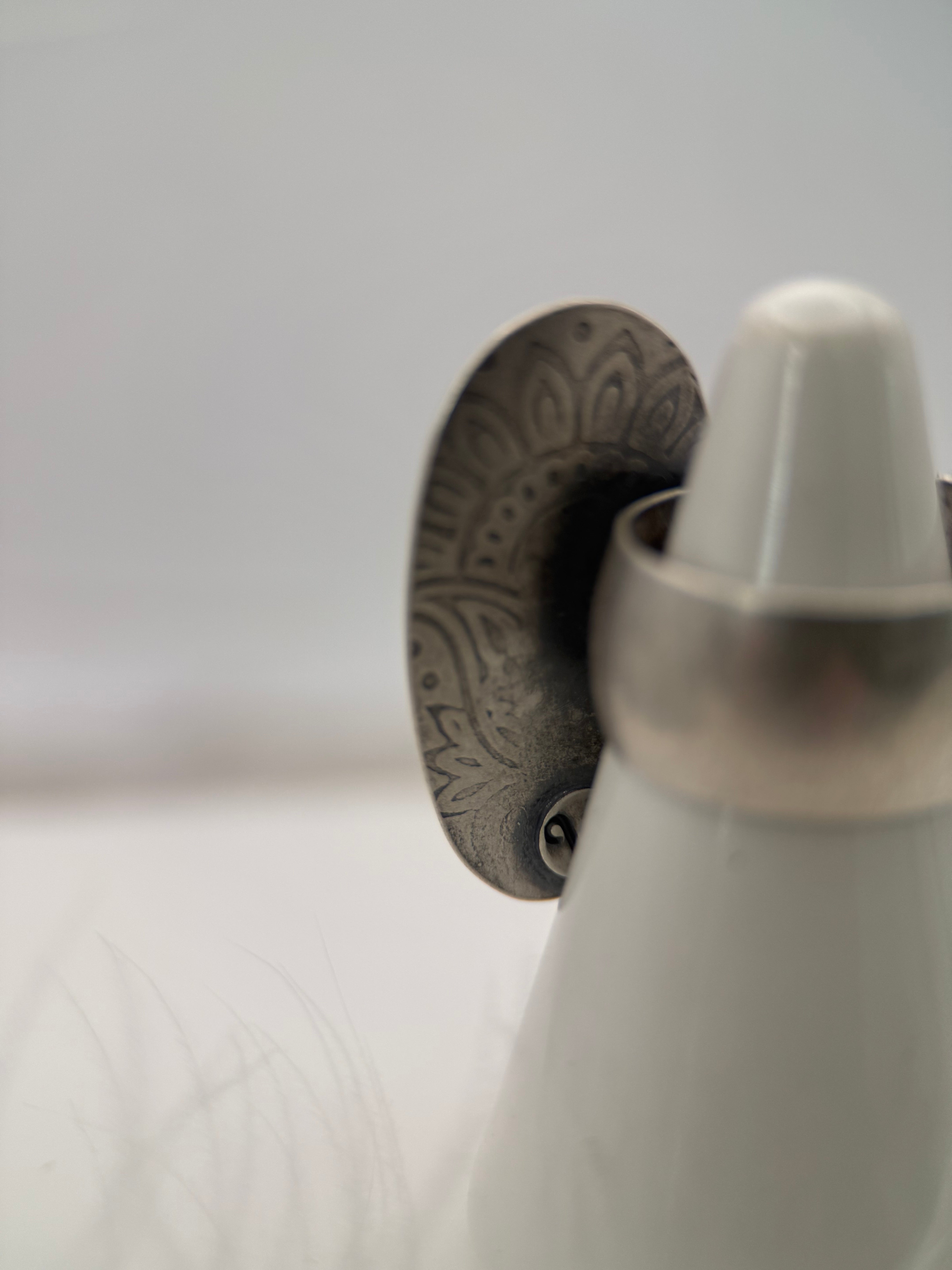 Kingman Turquoise Silver Rose Ring