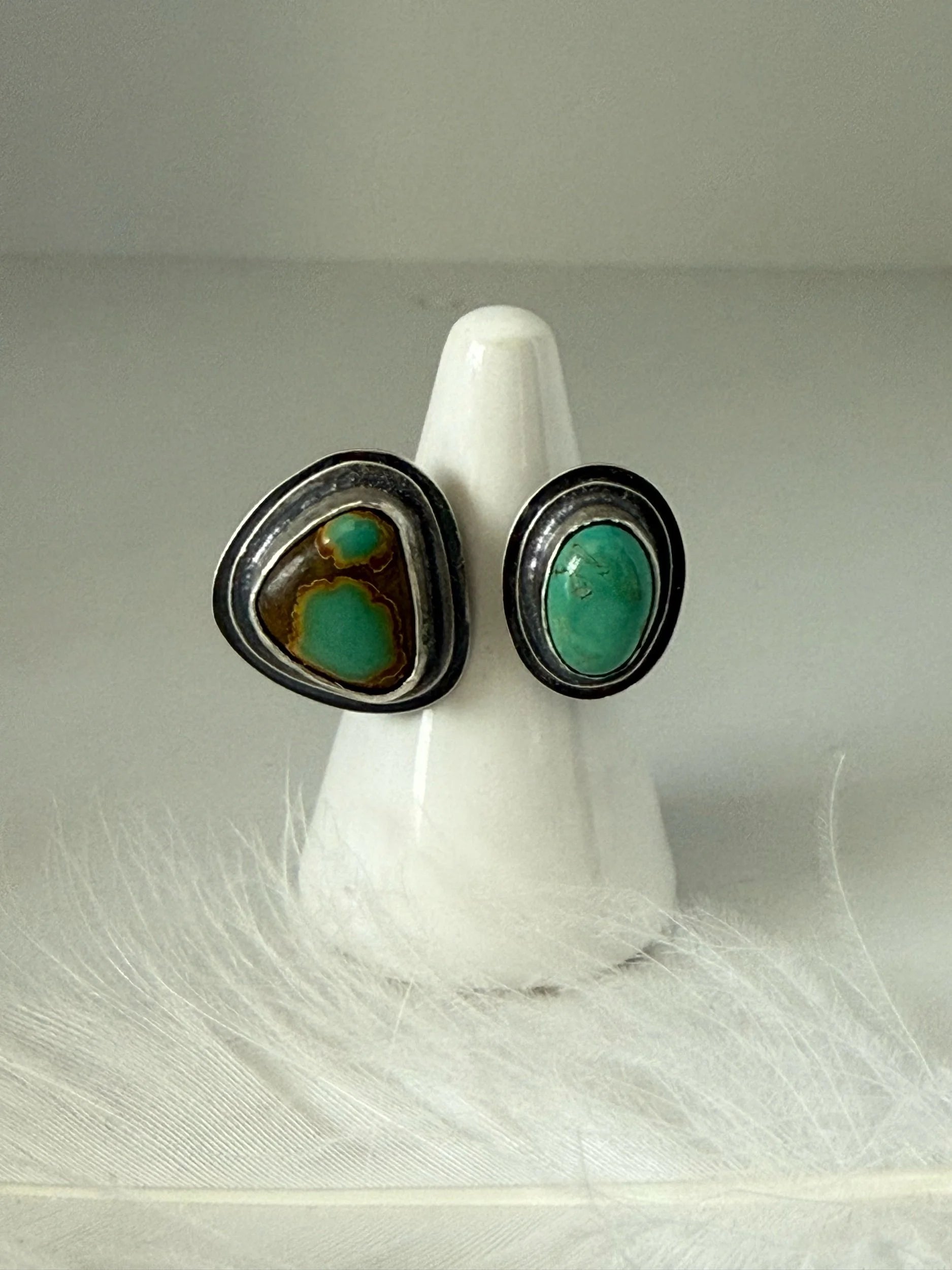 Iron Maiden Turquoise Open Concept Ring