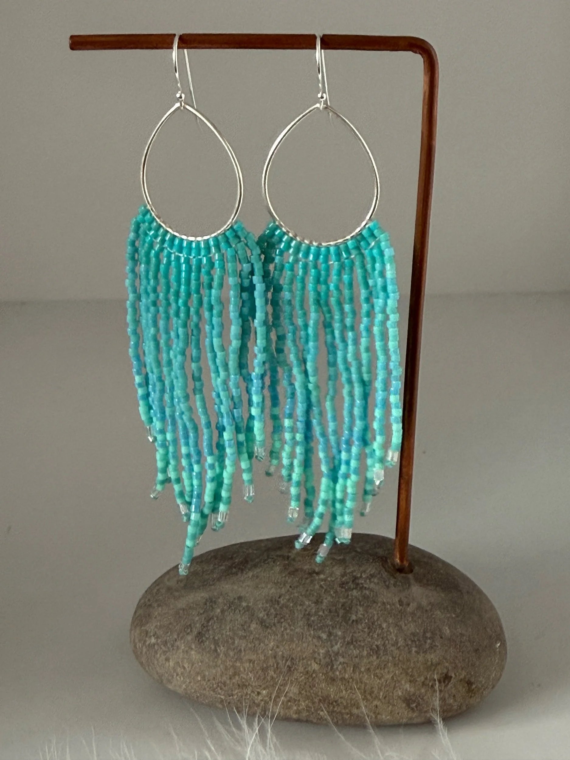 Turquoise Fringe Earrings