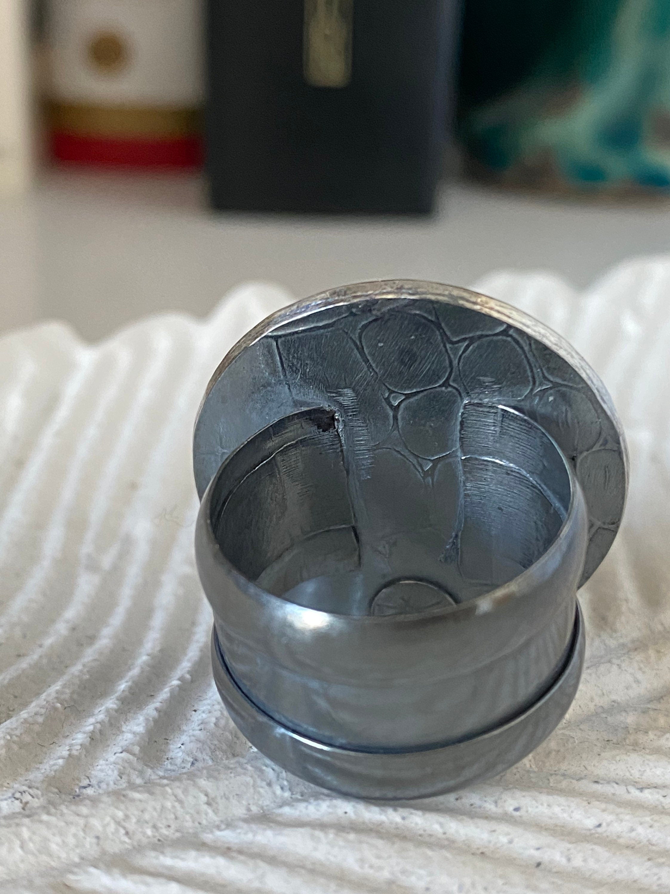 Purple Labradorite Shadowbox Ring