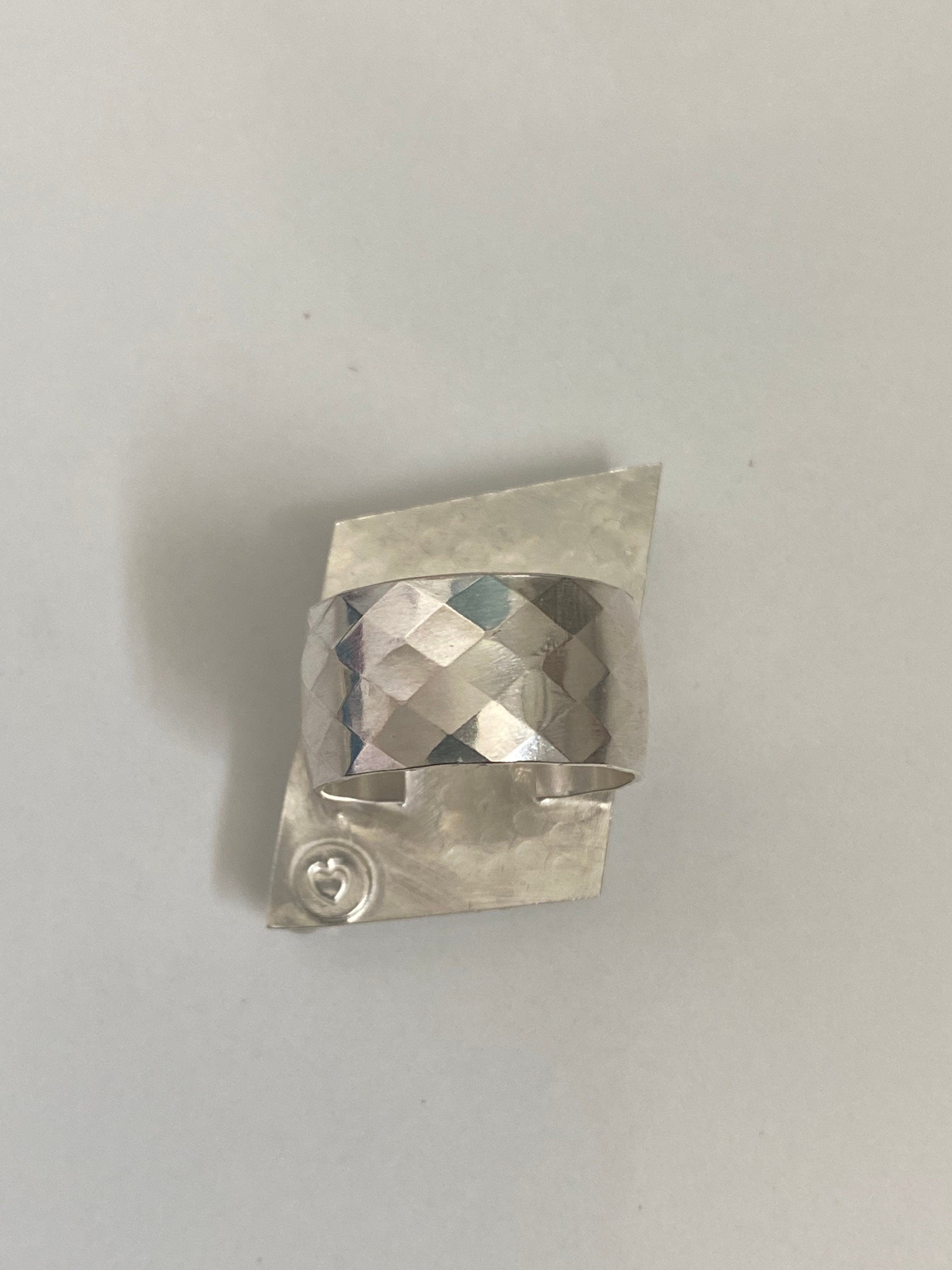 Sea Green Bamboo Mountain Turquoise Angular Ring