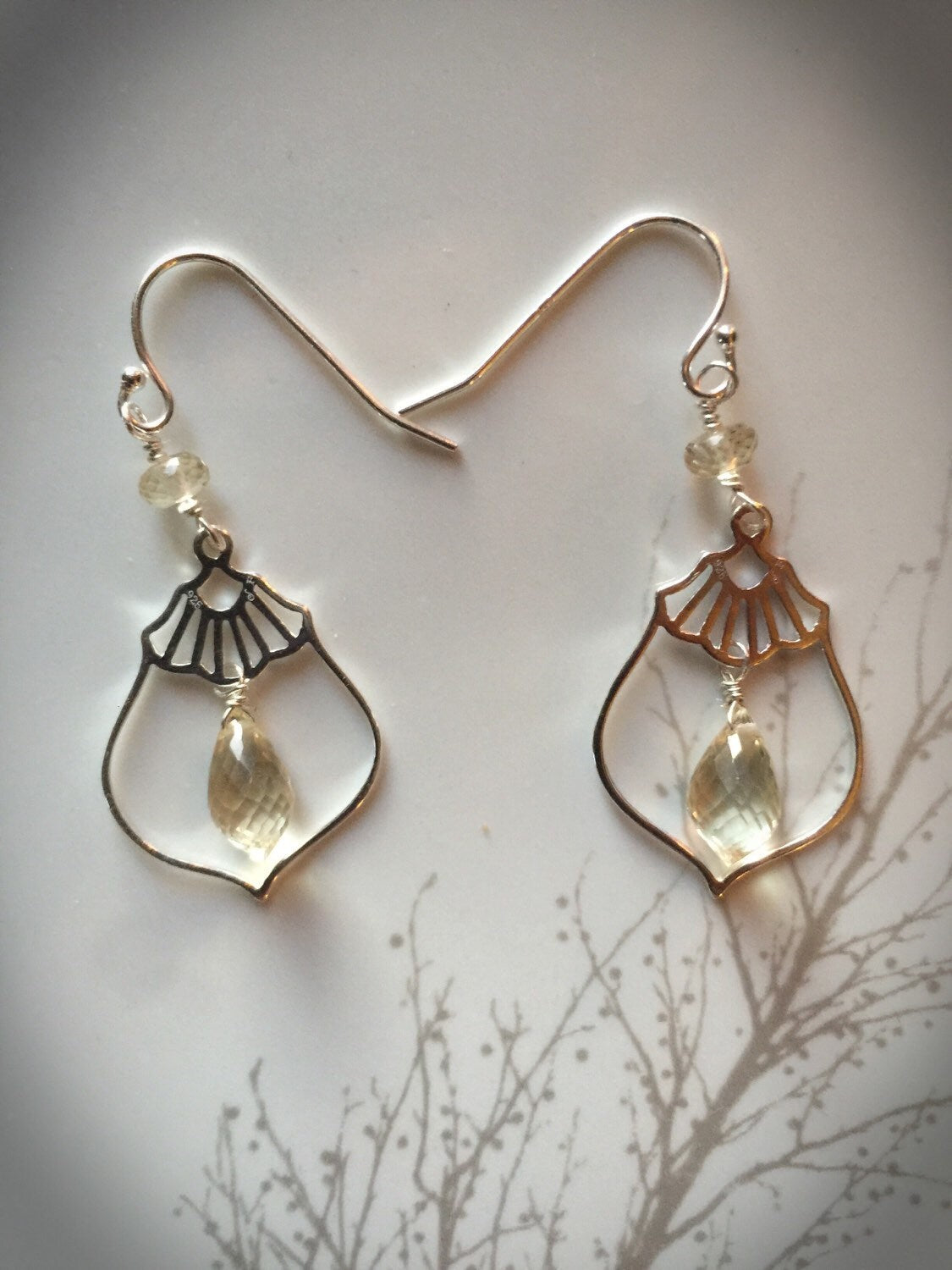 Scapolite Chandelier Earrings