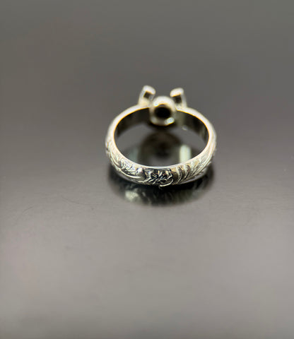 Golden Hills/Kazakhstan Turquoise Silver Horseshoe Ring