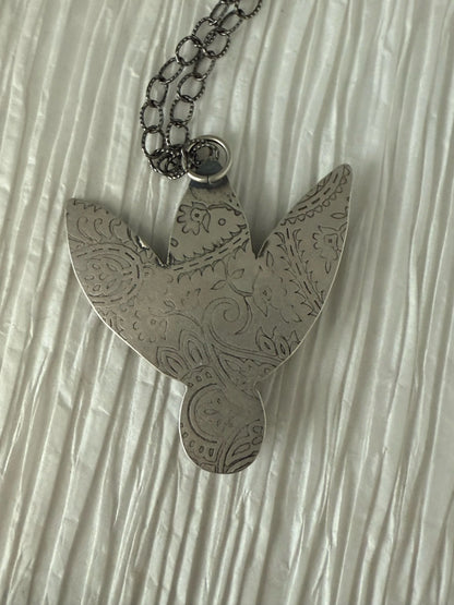 Pink Tourmaline Leaf Necklace