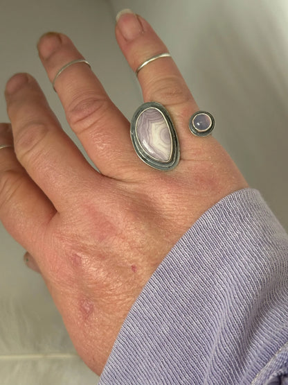 Open Concept Laguna Agate & Holley Lavender Chalcedony