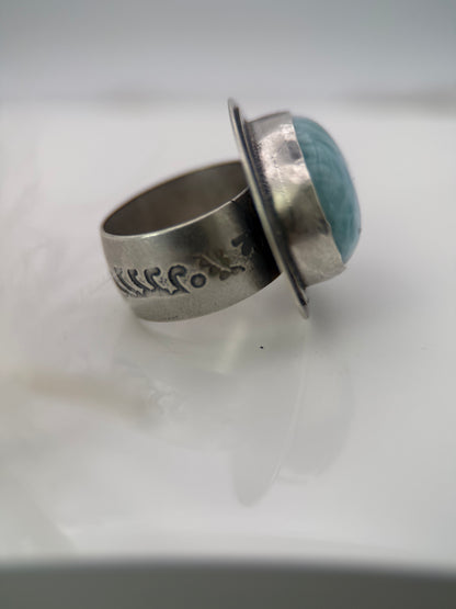 Larimar Silver Ring