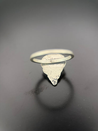 Sierra Bella Turquoise Floral Longhorn Ring