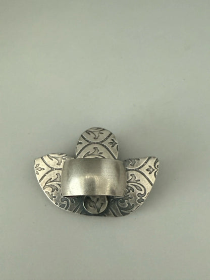 Green Tourmaline Leaf Ring