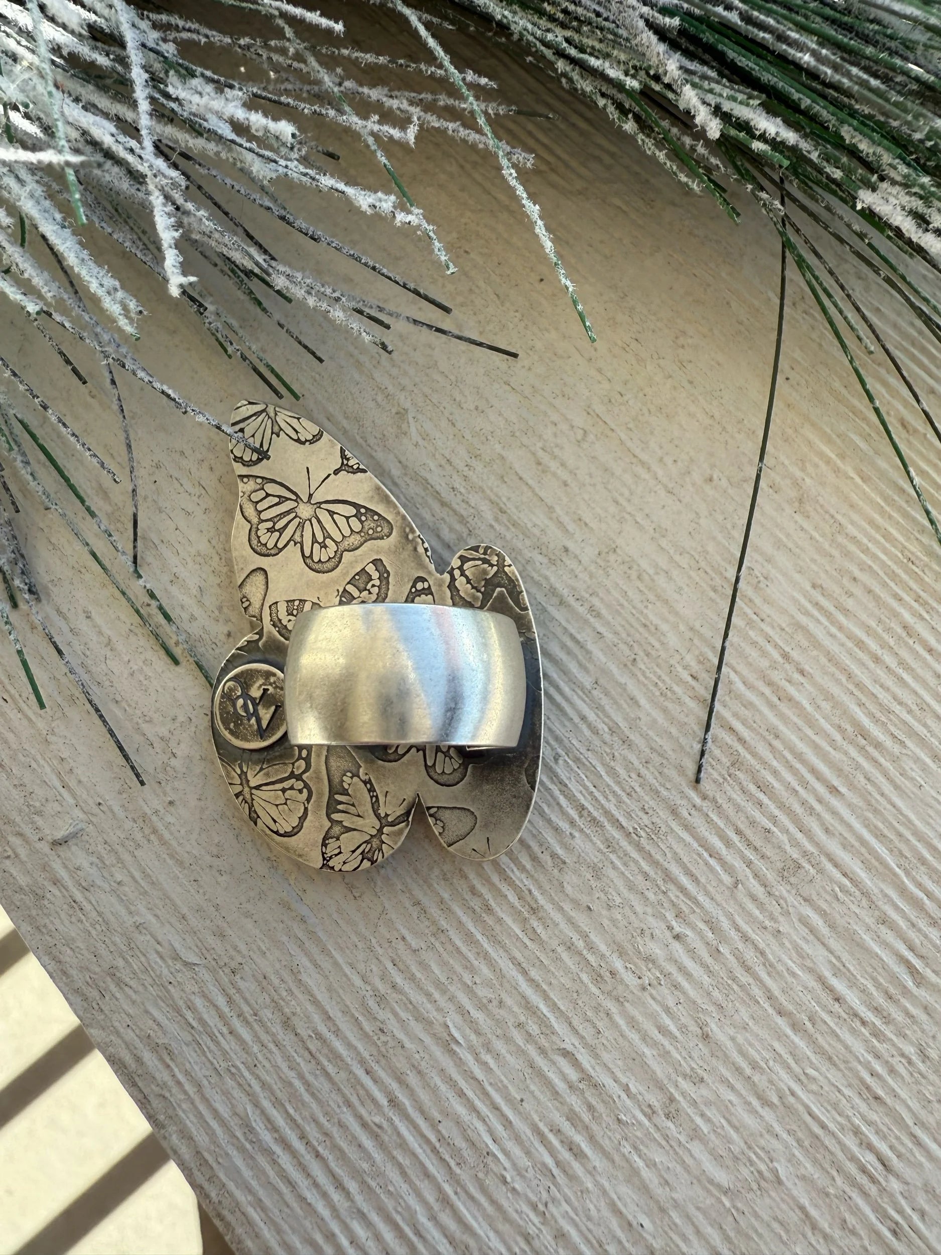 Whitewater Turquoise Butterfly Ring