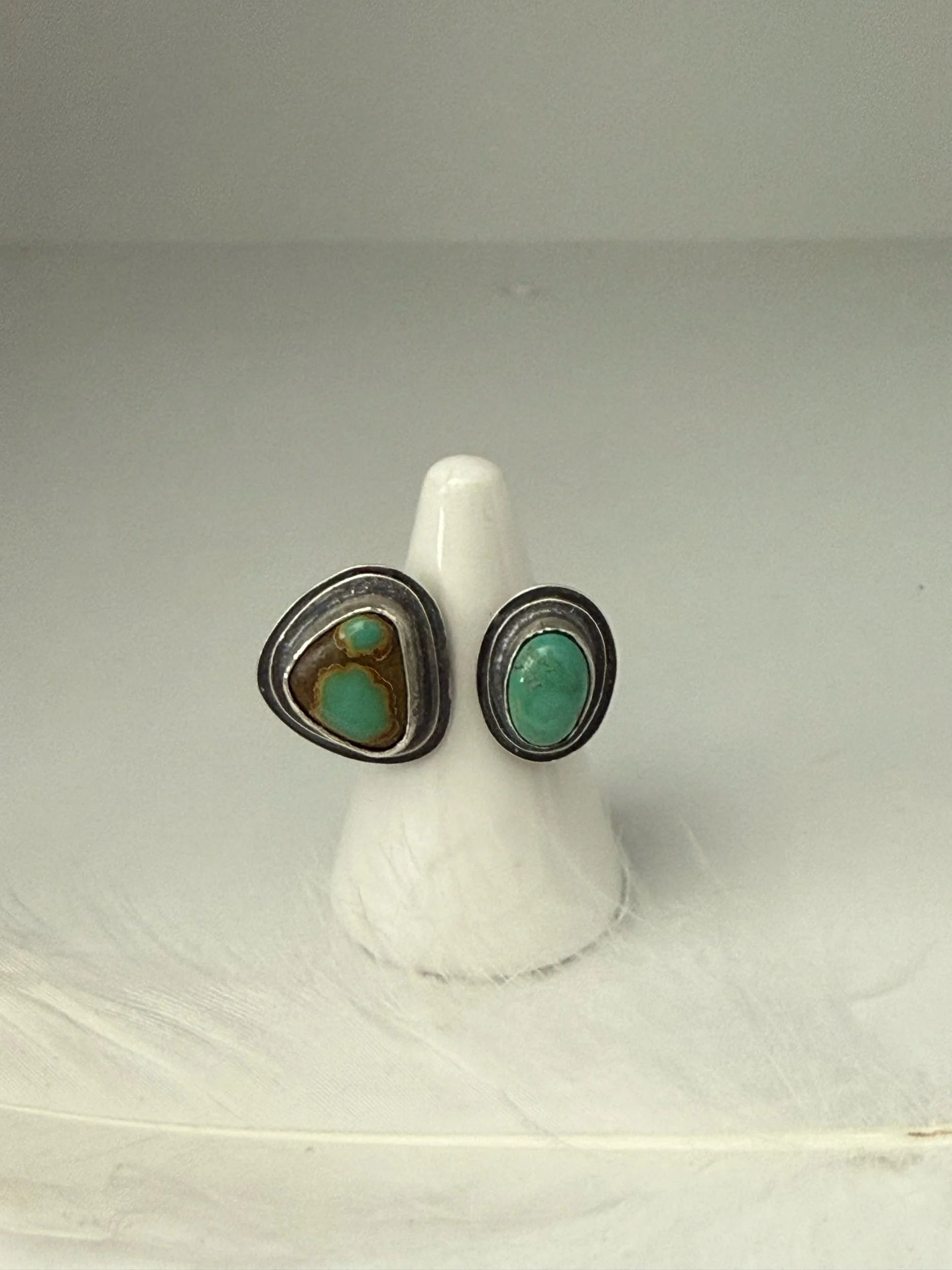 Iron Maiden Turquoise Open Concept Ring