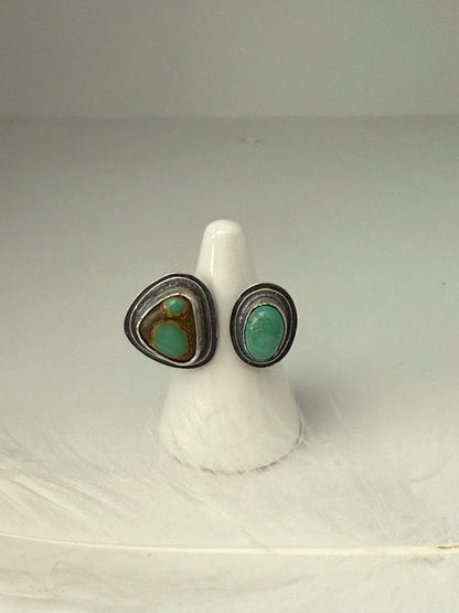 Iron Maiden Turquoise Open Concept Ring