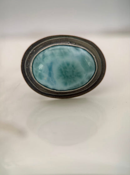 Larimar Silver Ring