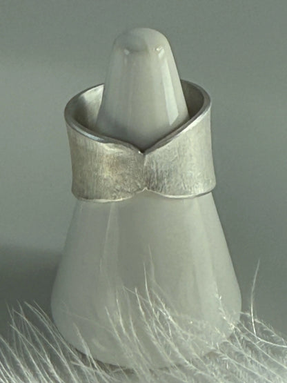 White and London Blue Topaz Silver Ring