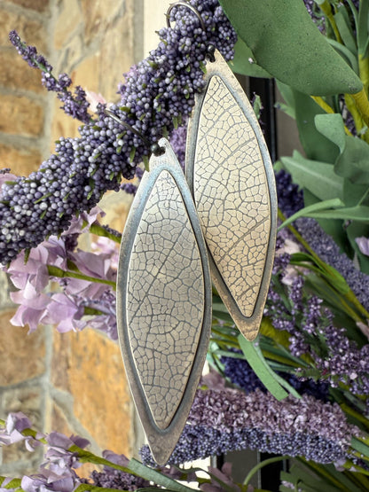 Sterling Silver Leaf Earrings