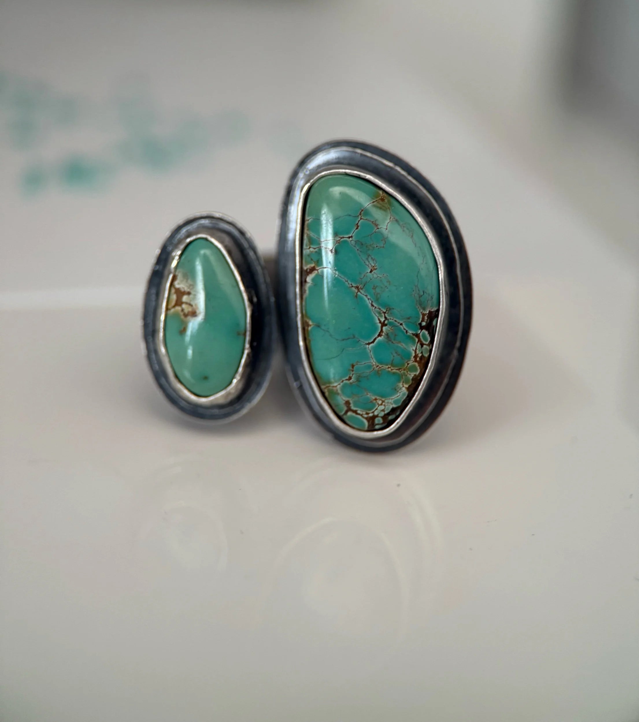 Iron Maiden Turquoise Adjustable Ring