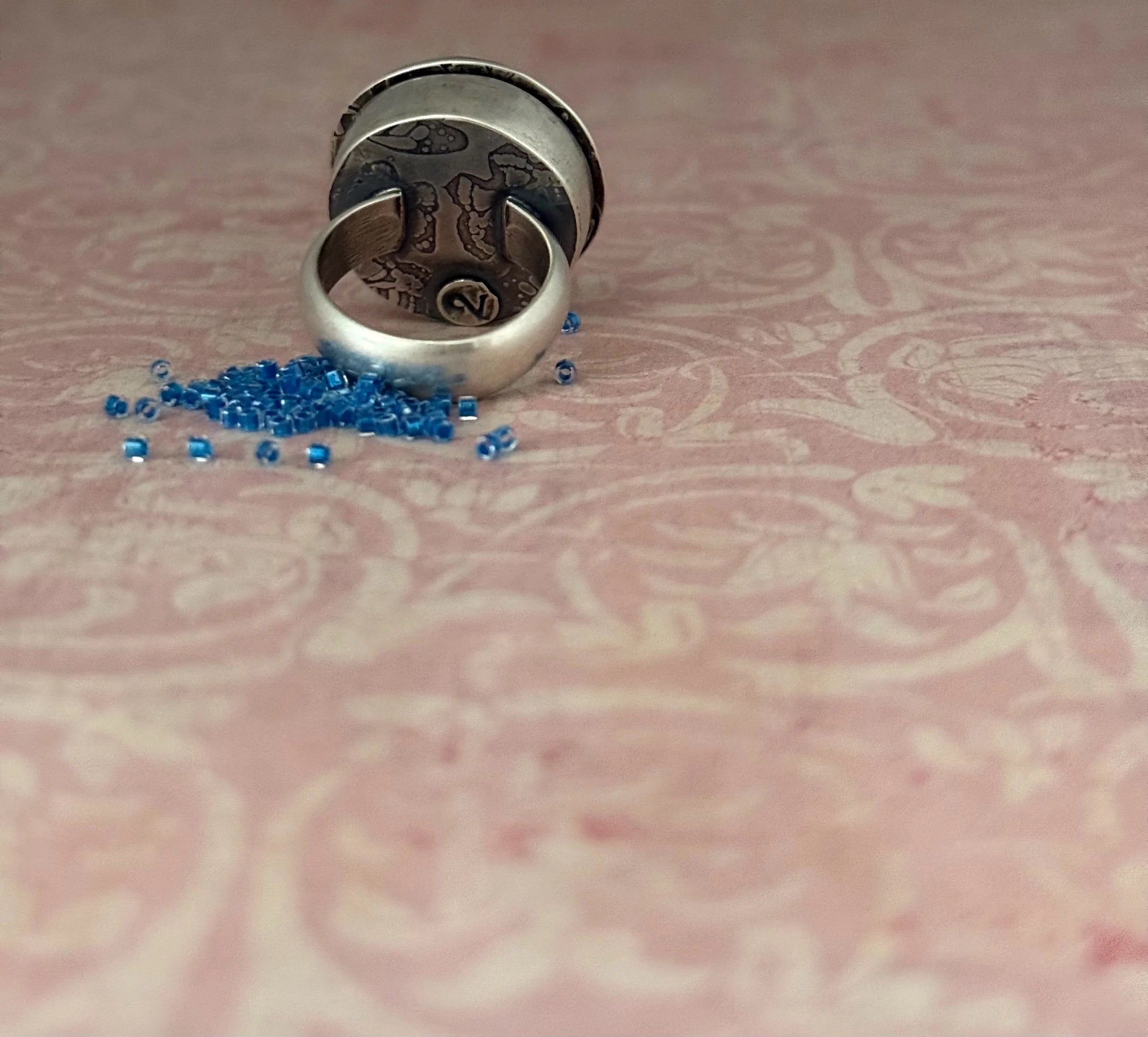 Golden Hills Turquoise Poison Ring