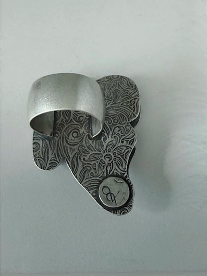 Chrysoprase Butterfly Wing Ring