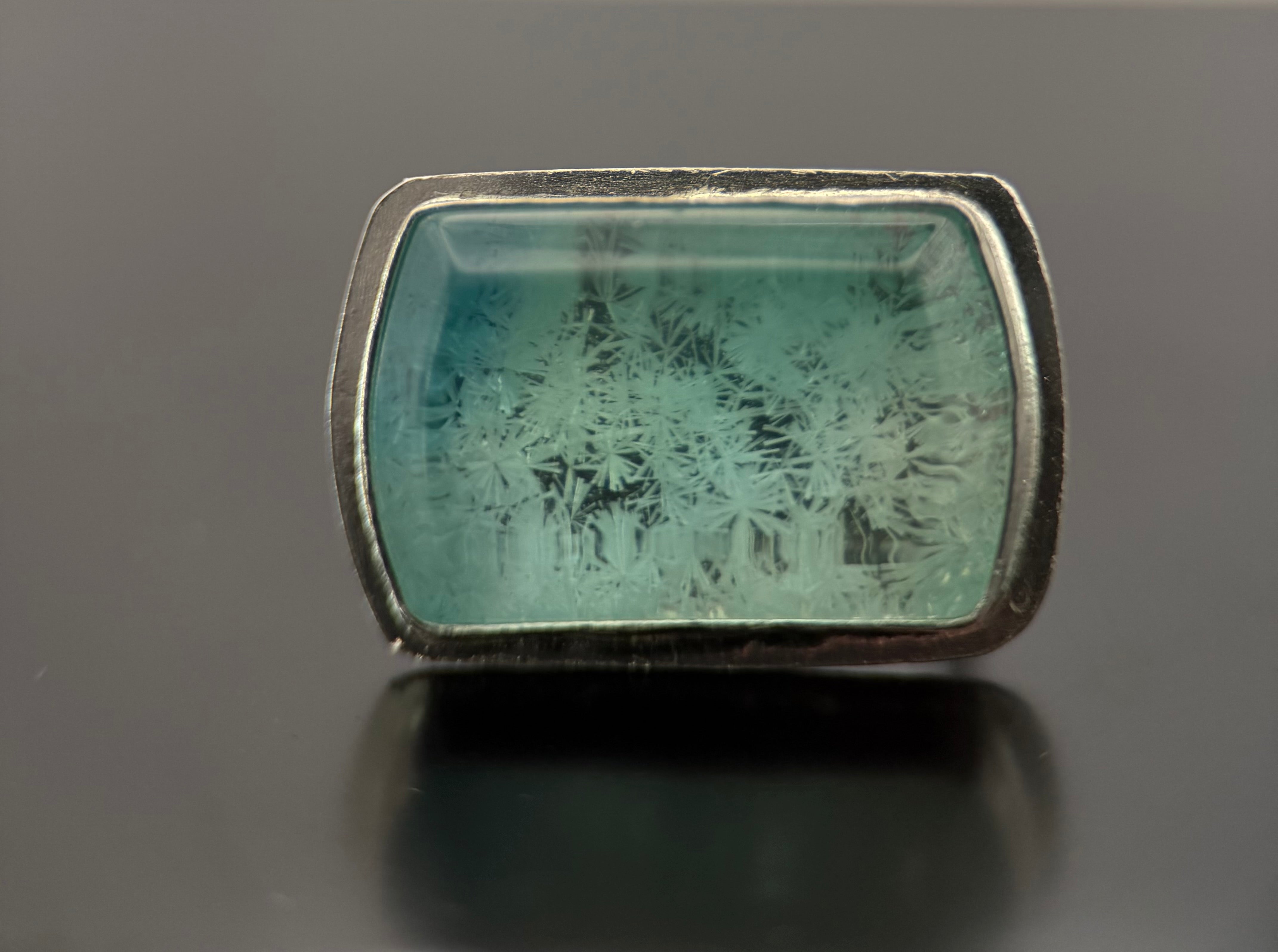 Aqua Blue Bridewell Stone Ring