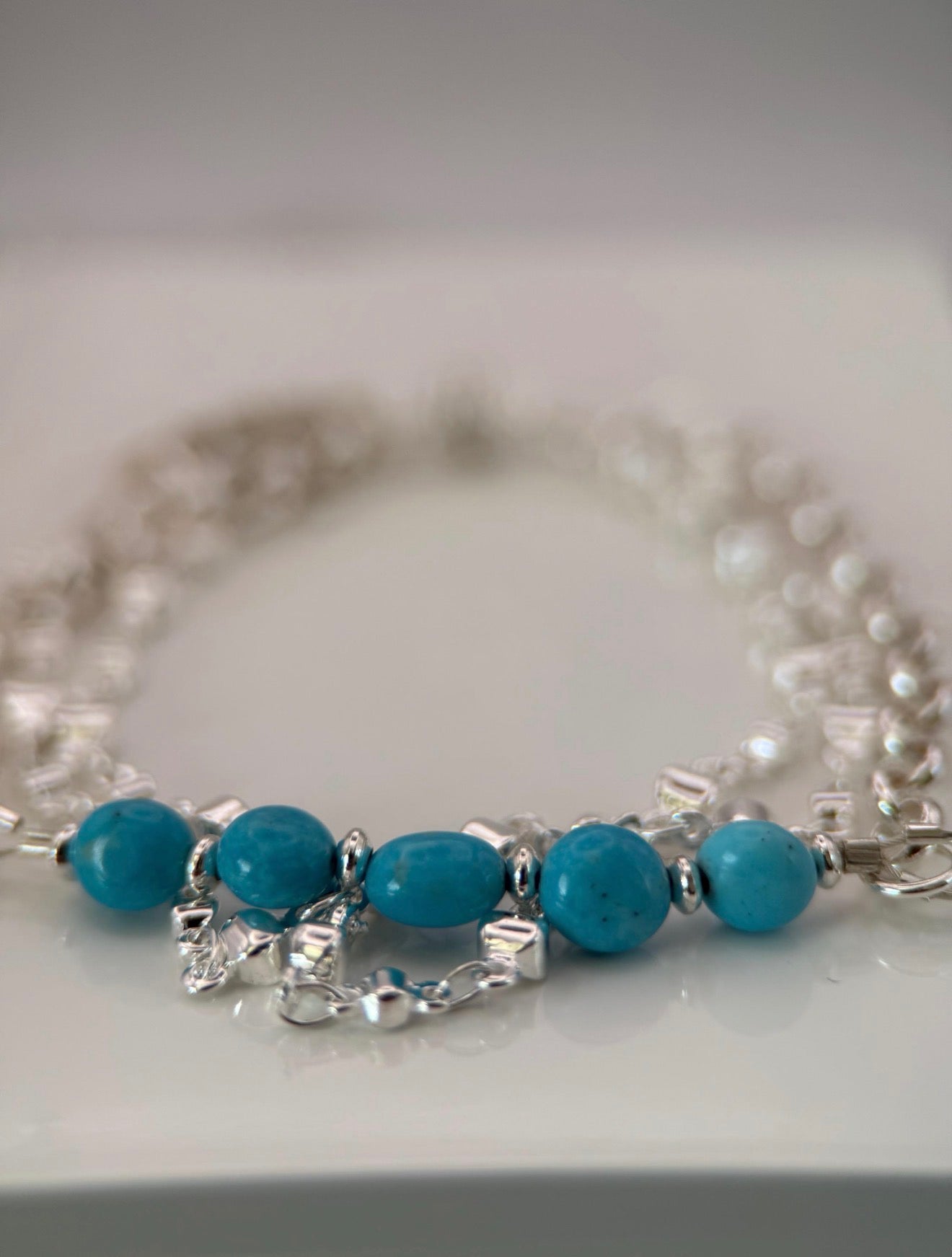 Nacozari Turquoise and Sterling Silver Bracelet
