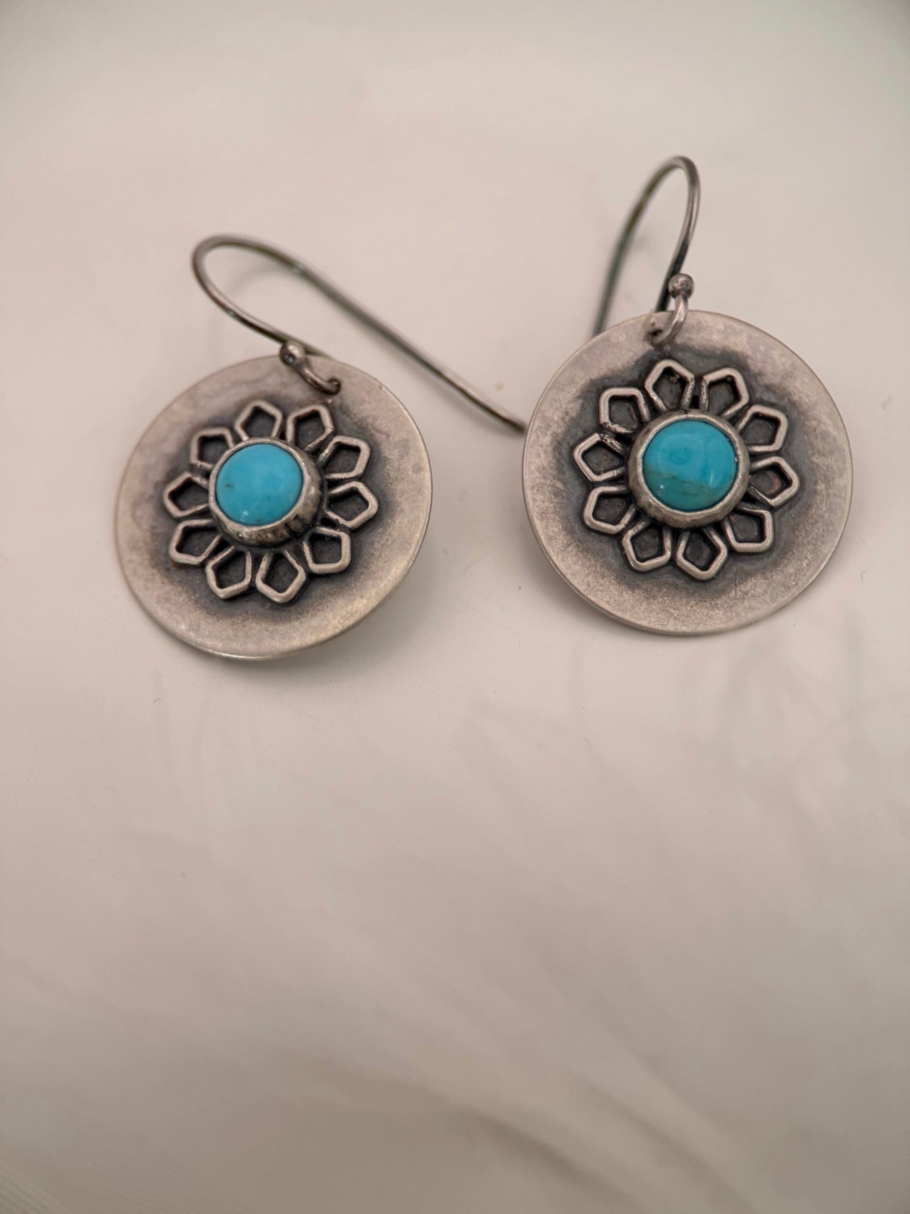 Turquoise Filigree Earrings
