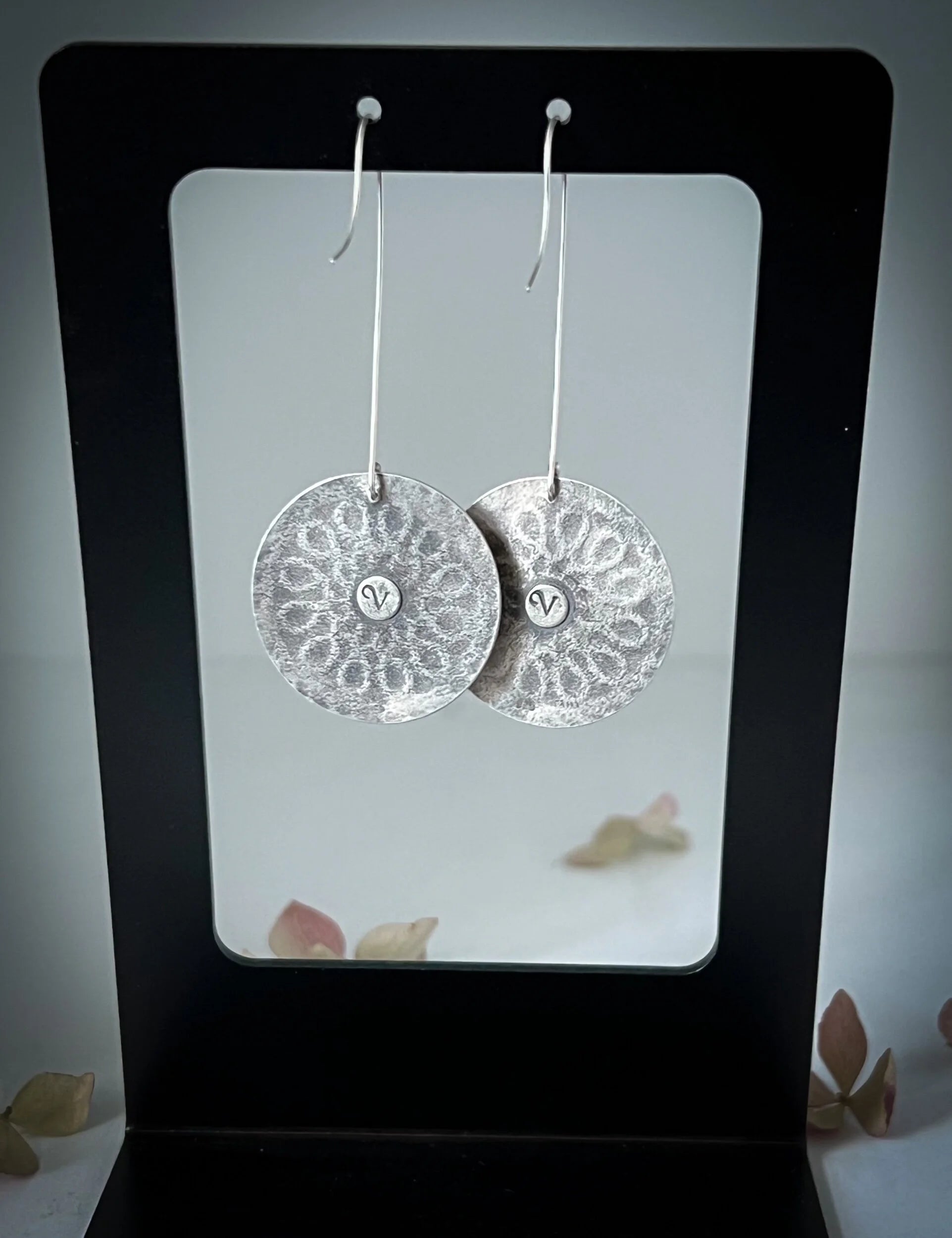 Prehnite Mandala Earrings