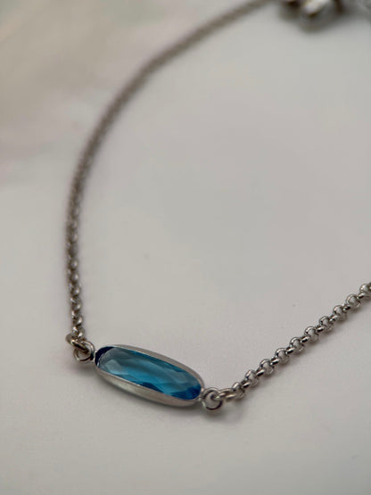 Medium Adjustable Aqua Bracelet