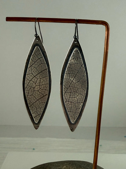 Sterling Silver Leaf Earrings
