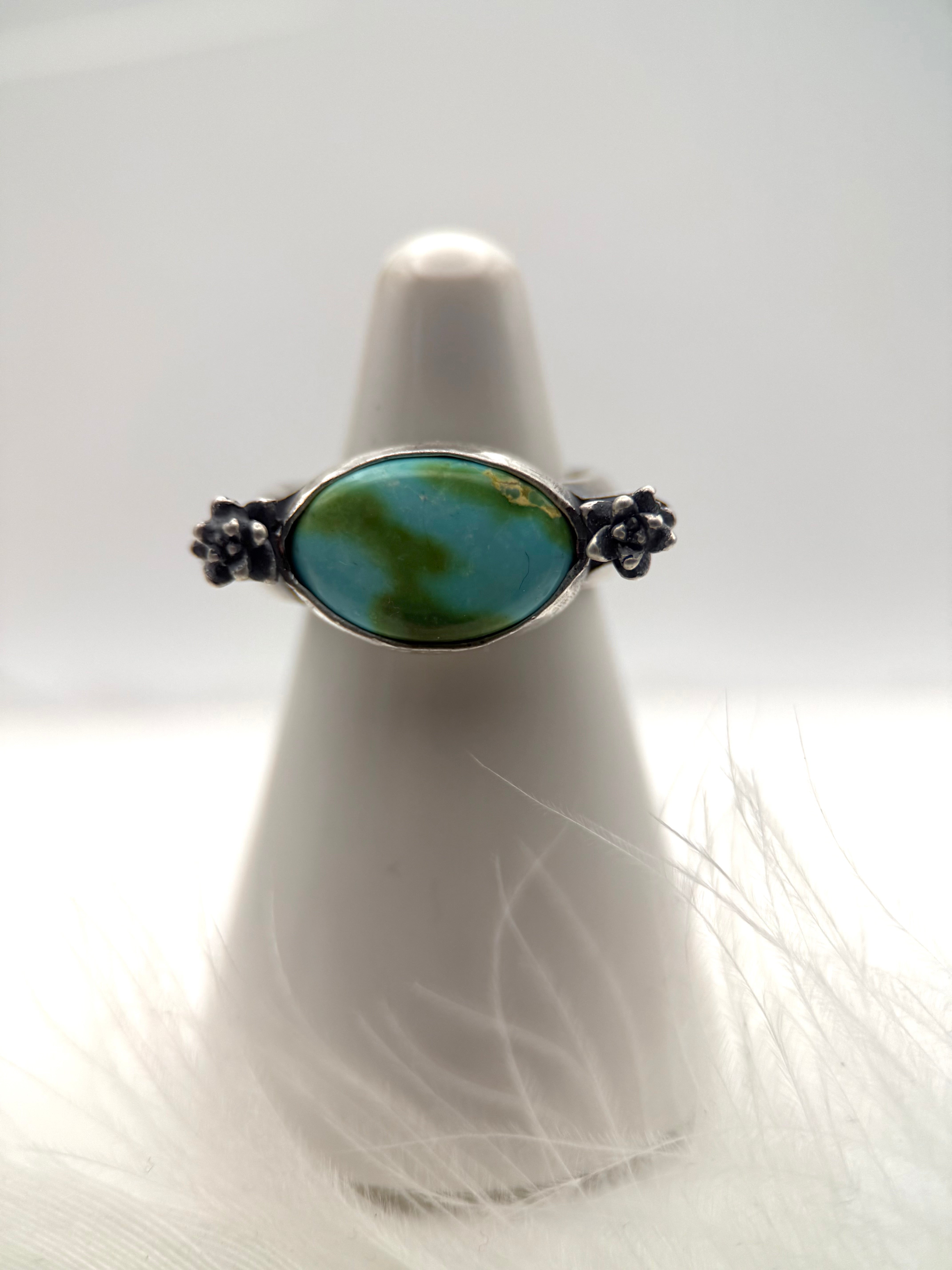 Sonoran Turquoise and Succulents Ring