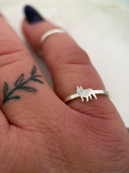 Silver Frenchie Ring
