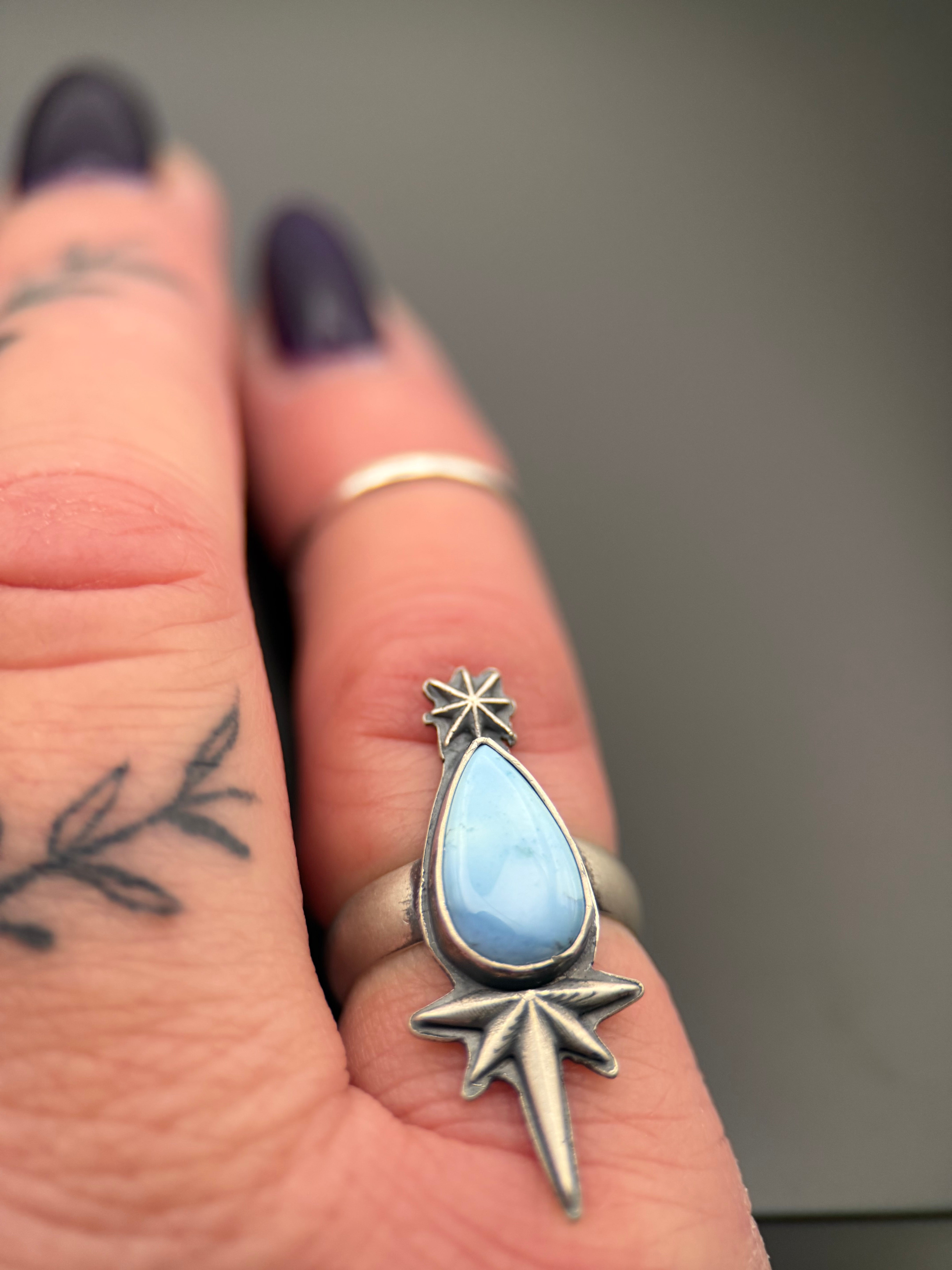 Golden Hills/Kazakhstan Turquoise Star Ring