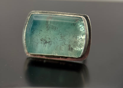 Aqua Blue Bridewell Stone Ring