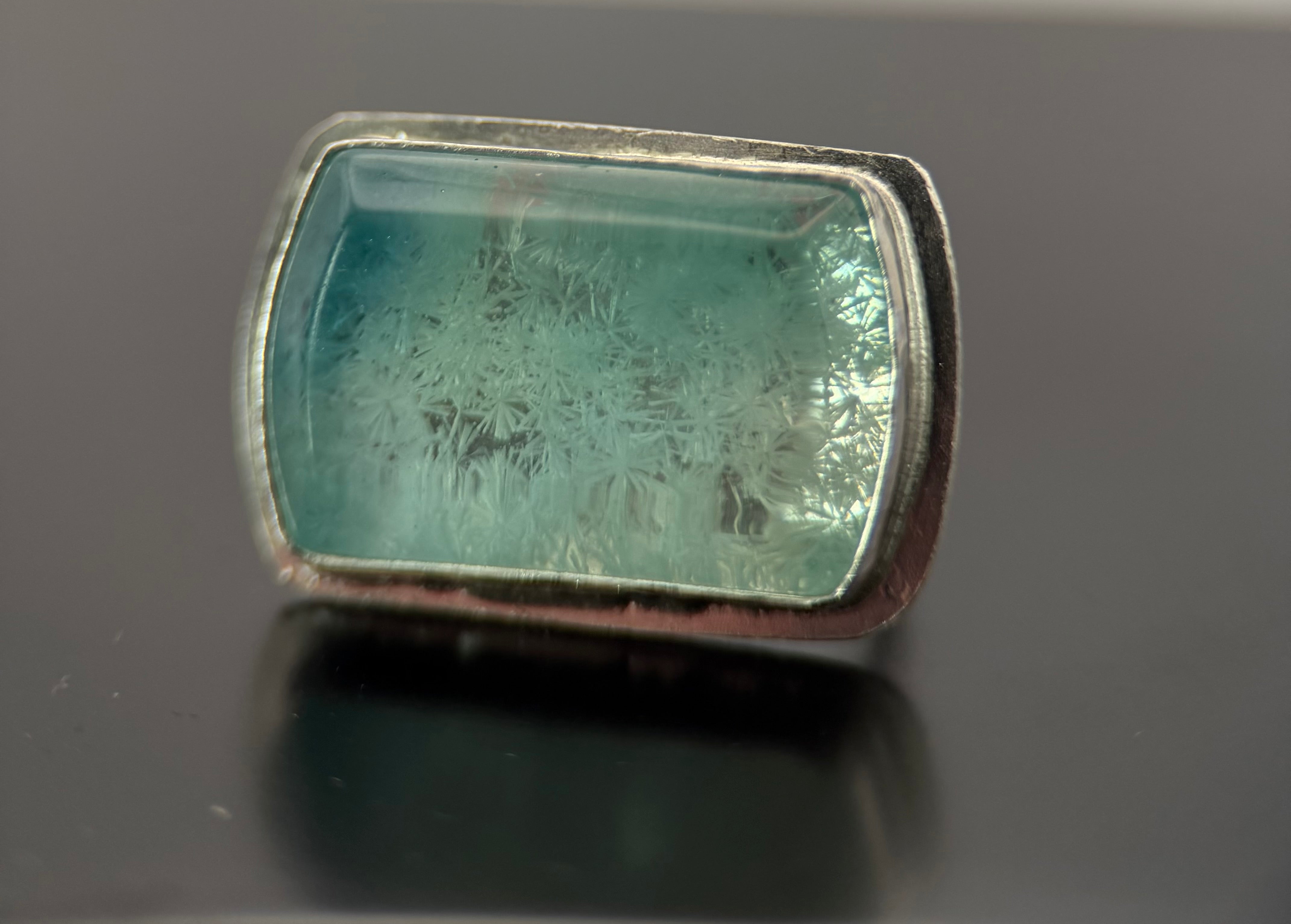 Aqua Blue Bridewell Stone Ring