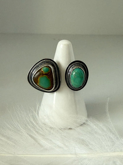 Iron Maiden Turquoise Open Concept Ring