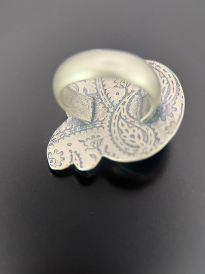 Golden Hills/Kazakhstan Turquoise Flower Ring