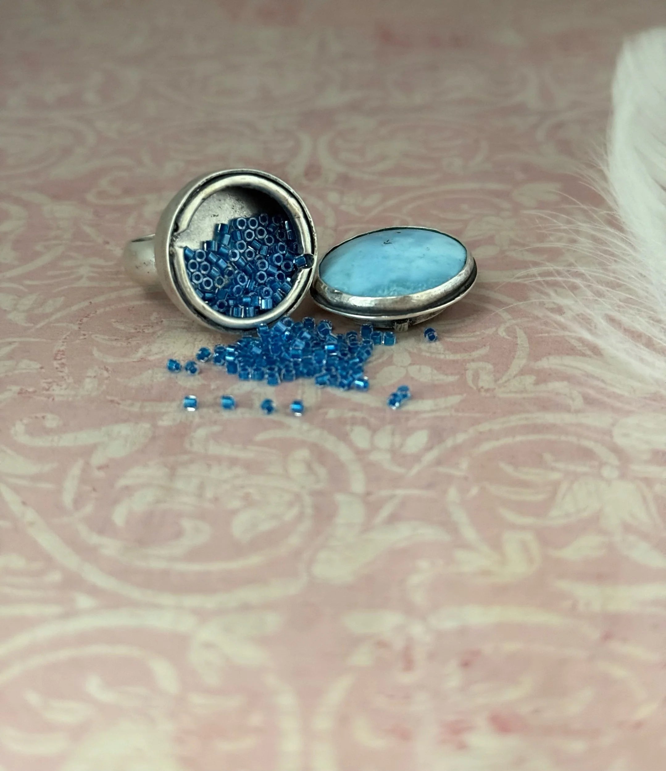 Golden Hills Turquoise Poison Ring