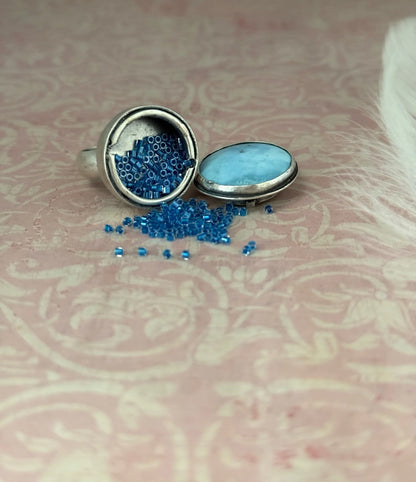 Golden Hills Turquoise Poison Ring