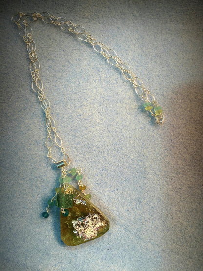 Large Statement Ancient Roman Glass Necklace