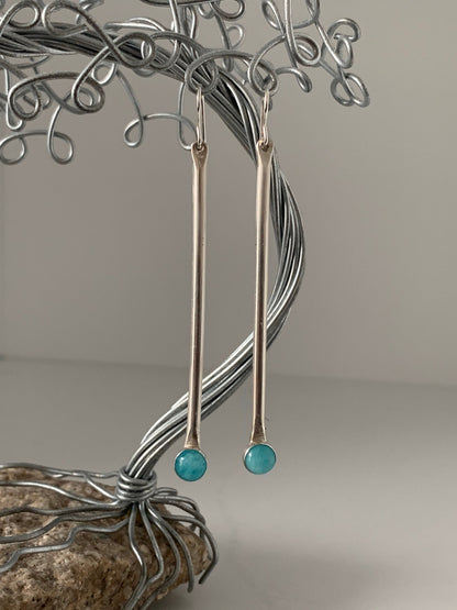 Classic Amazonite Stick Earrings