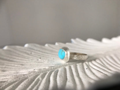 Sea Blue Turquoise Ring