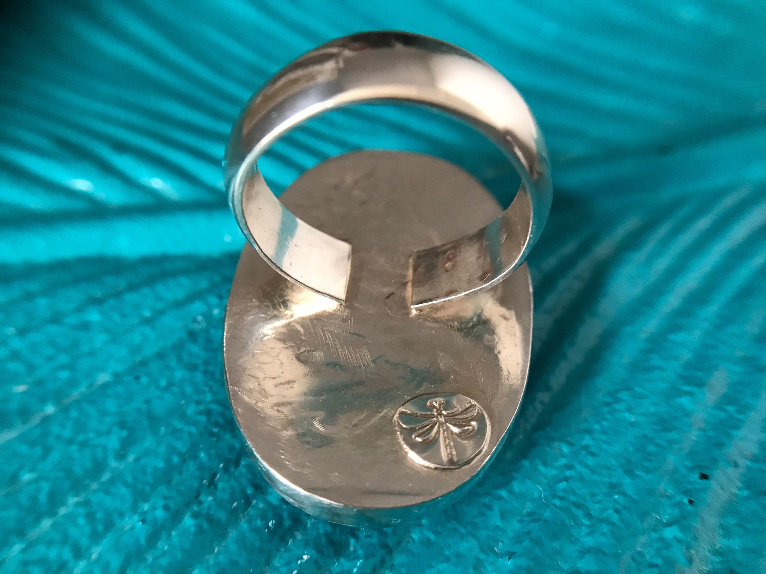 Purple and Blue Sugilite Richterite Statement Ring