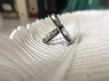 Snowcloud and Yellowstone Variscite Rose Ring