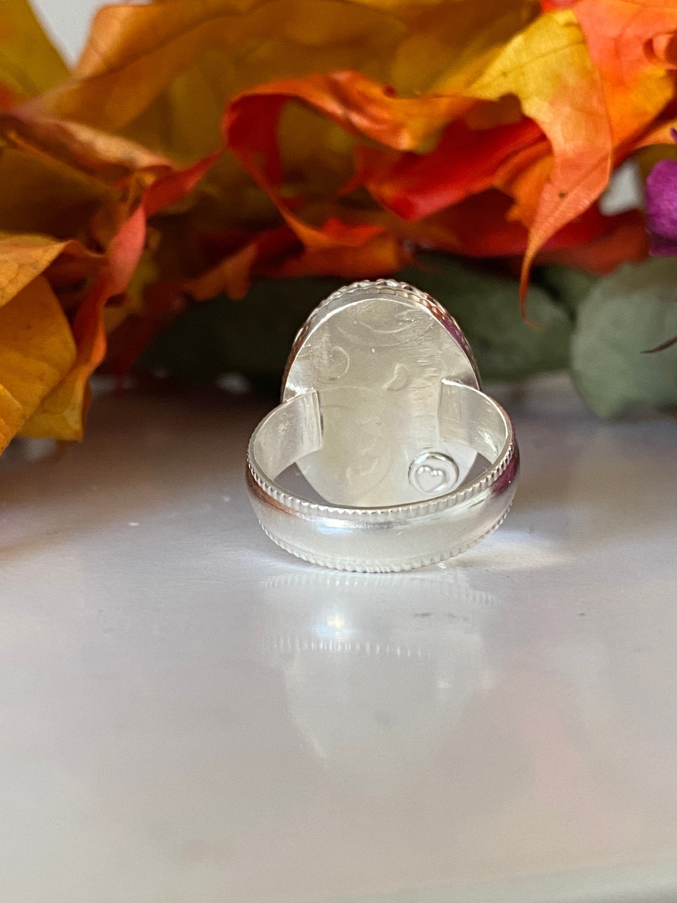 Aqua Chalcedony Ring